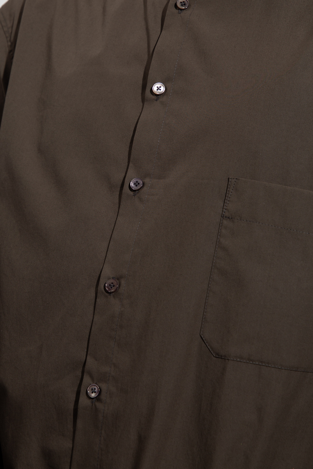 corduroy shirt jacket Black - Shirt with asymmetrical